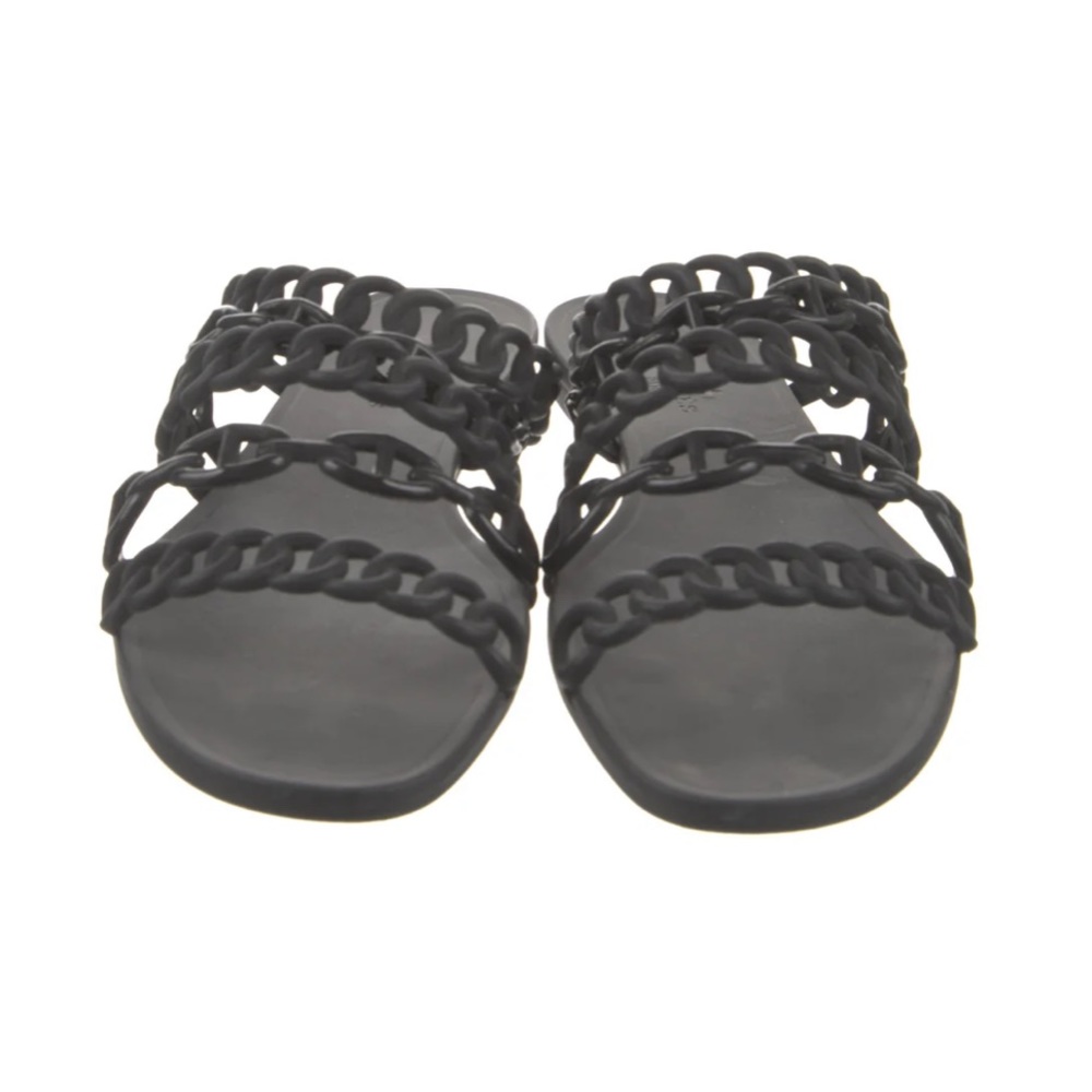 Hermes Chaine d'Ancre Rubber Slides